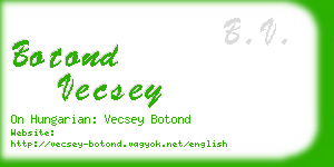botond vecsey business card